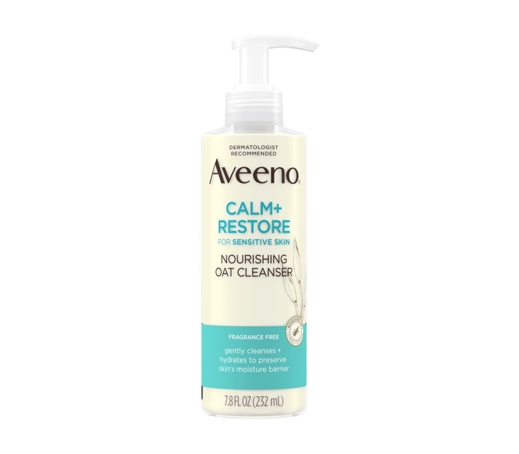 Aveeno Calm + Restore limpiador facial para pieles sensibles