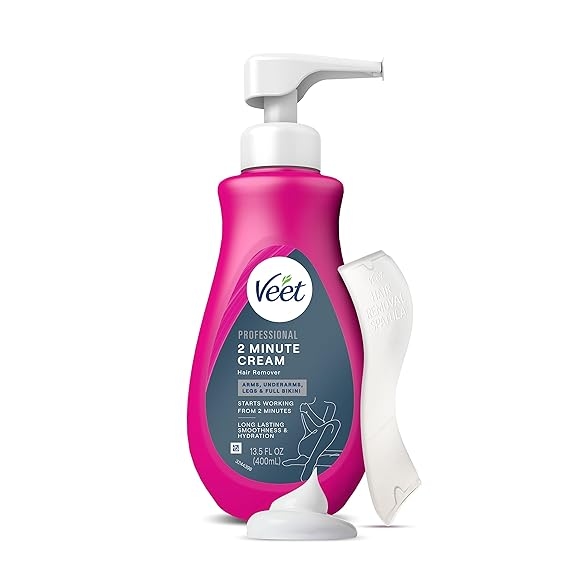 Veet Crema depilatoria profesional de 2 minutos 400ml